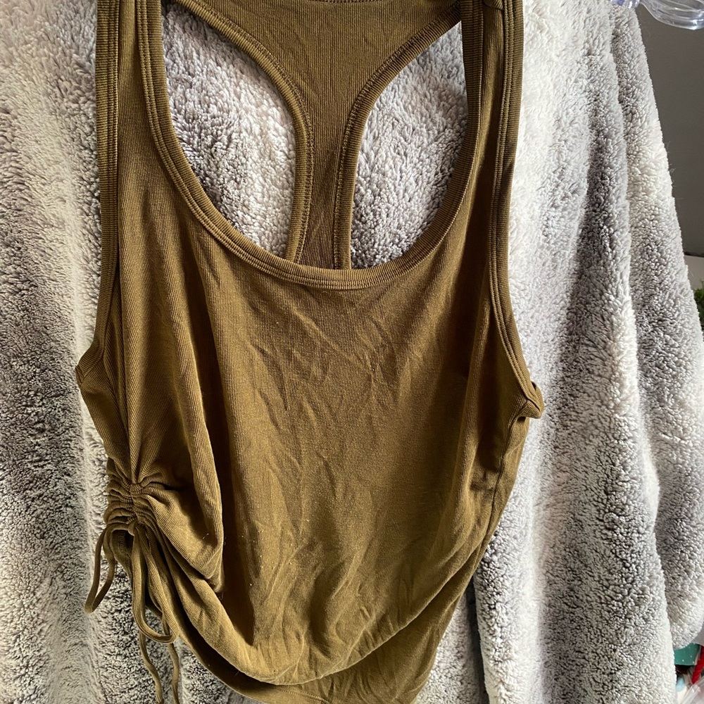 ZYIA Olive Racerback Tank Top